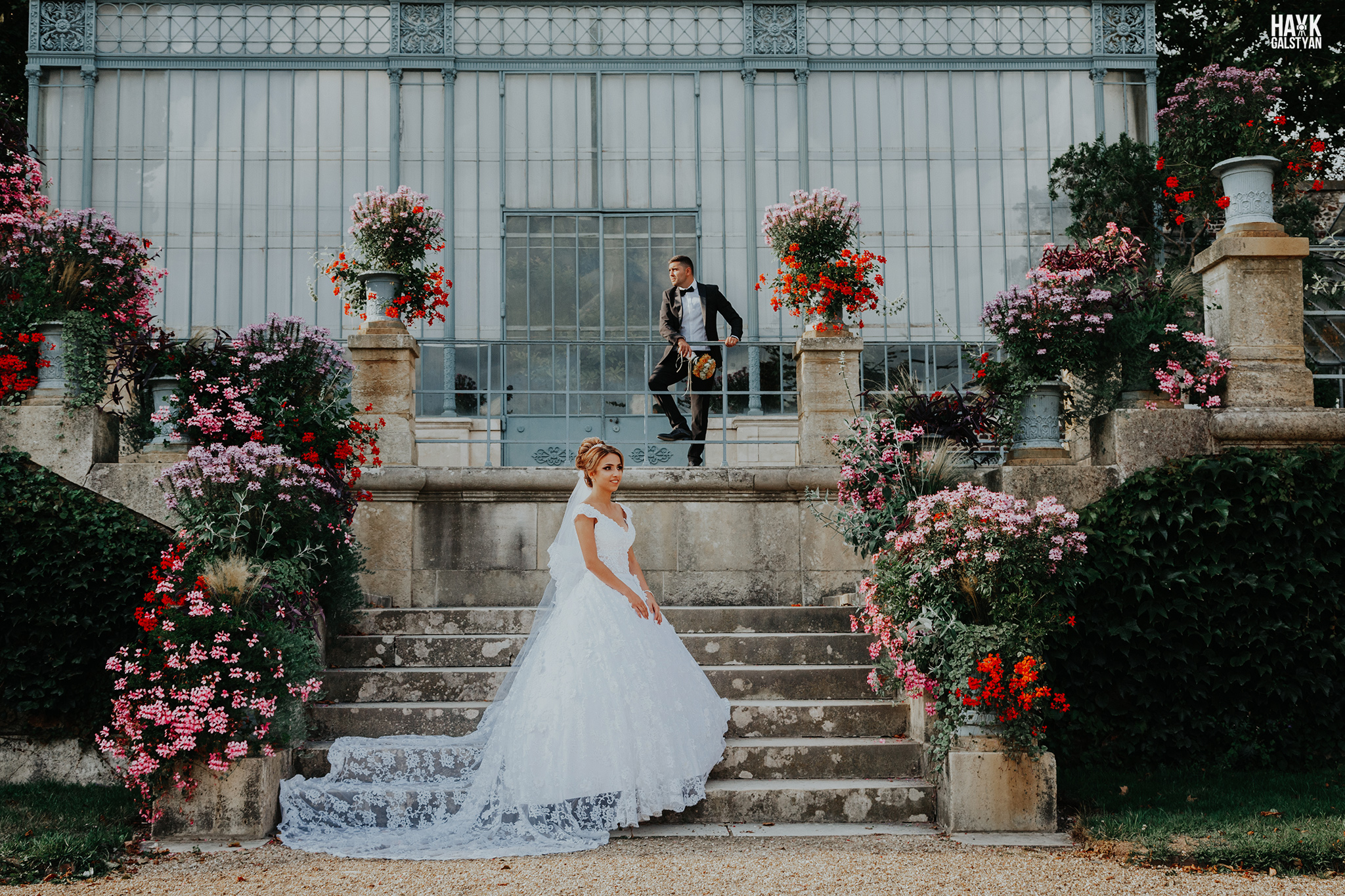 Bride and Groom in Paris by photographer Hayk Galstyan